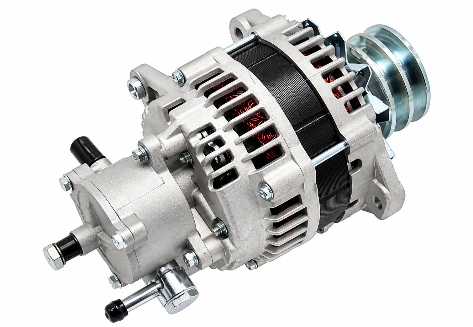 ALTERNATOR KOMPLE 100A ISUZU NPR75, TURKUAZ
