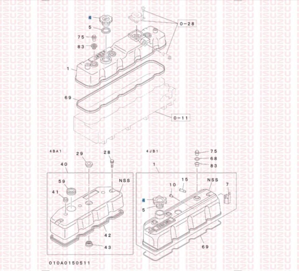 MOTOR YAG KAPAGI ISUZU NPR66, TFR24, TFR54