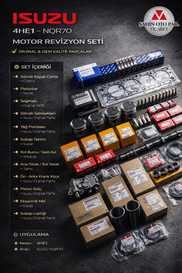 4HE1 MOTOR REKTEFİYE MALZEMELERİ