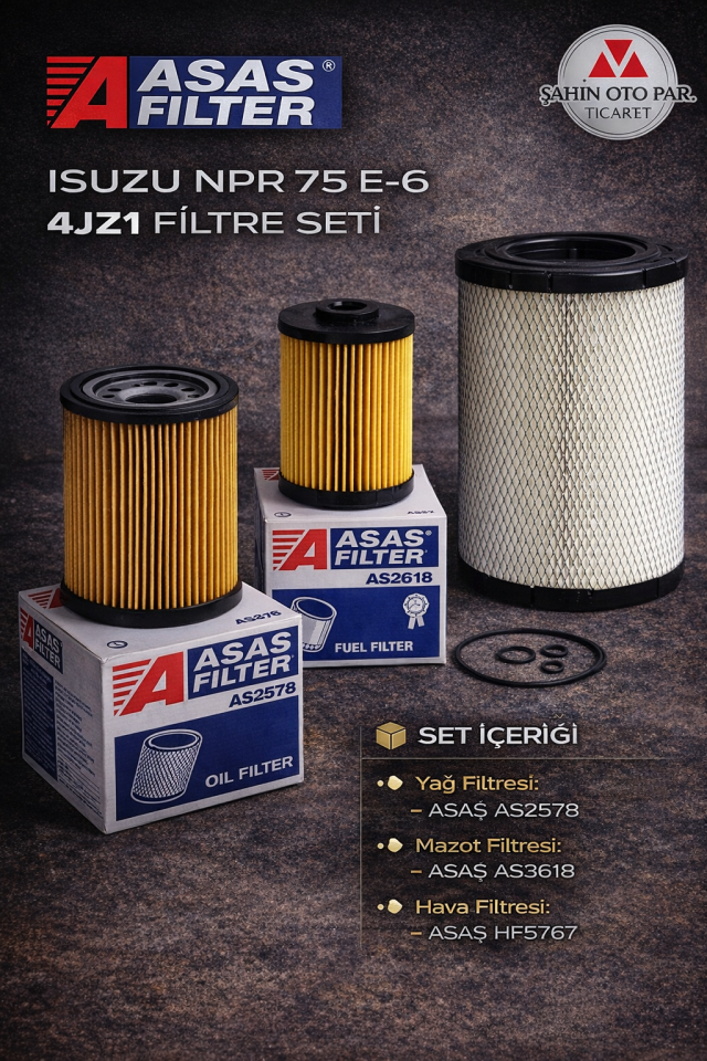 NPR 75 E-6 4JZ1 FİLTRE SETİ