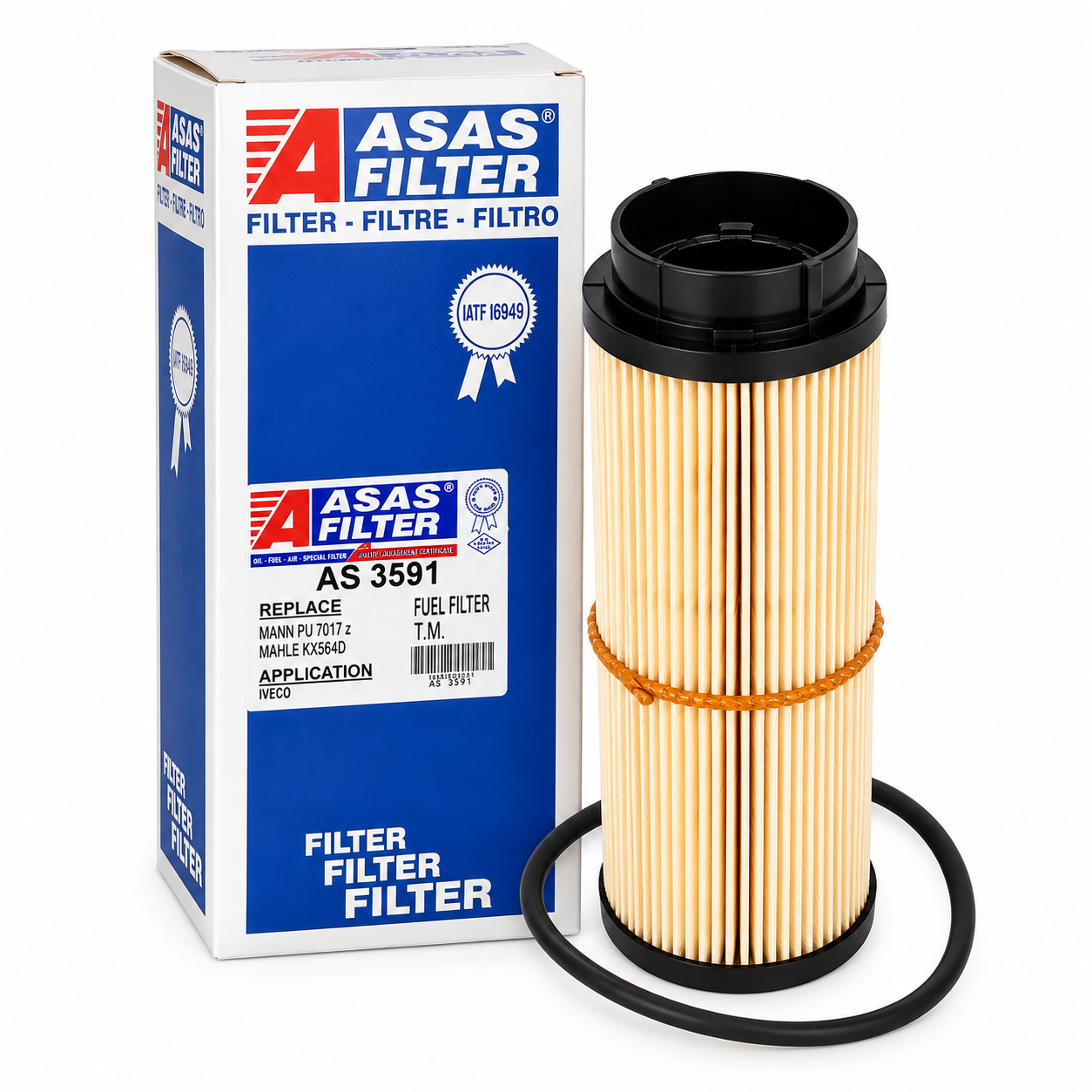 FILTRE MAZOT (UZUN) E-6 IVECO DAILY 35S13, 35S15, 35S16, 35150, 35C16, 35C15, 50C15, 70C15, 70C17, 70C18 F1A 2,3, F1C 3,00 E-6 14-19
